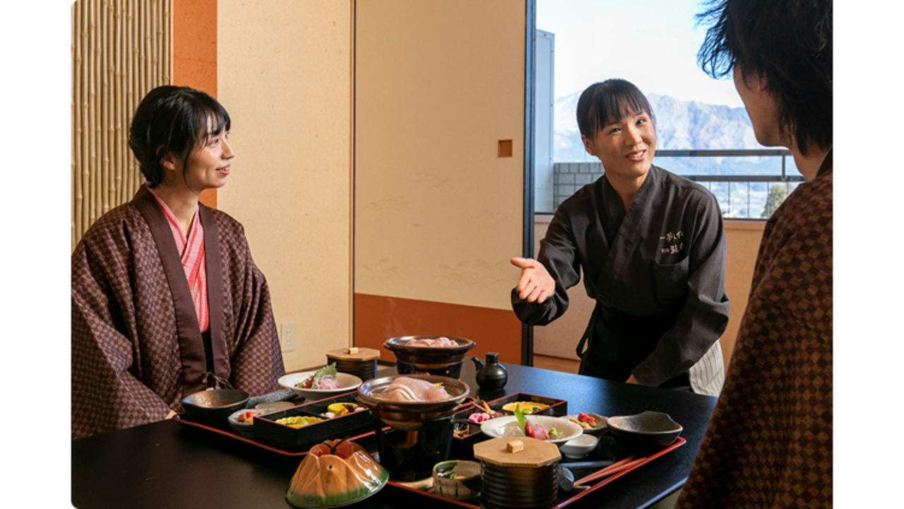 白久水温泉夢しずく|レストランサービス・ホールスタッフの求人画像1枚目