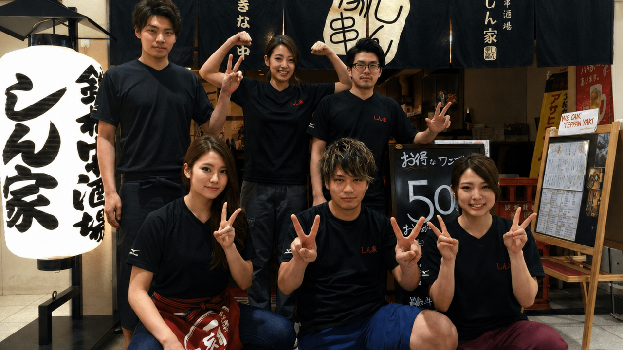鉄板串酒場 しん家|キッチンスタッフの求人画像1枚目